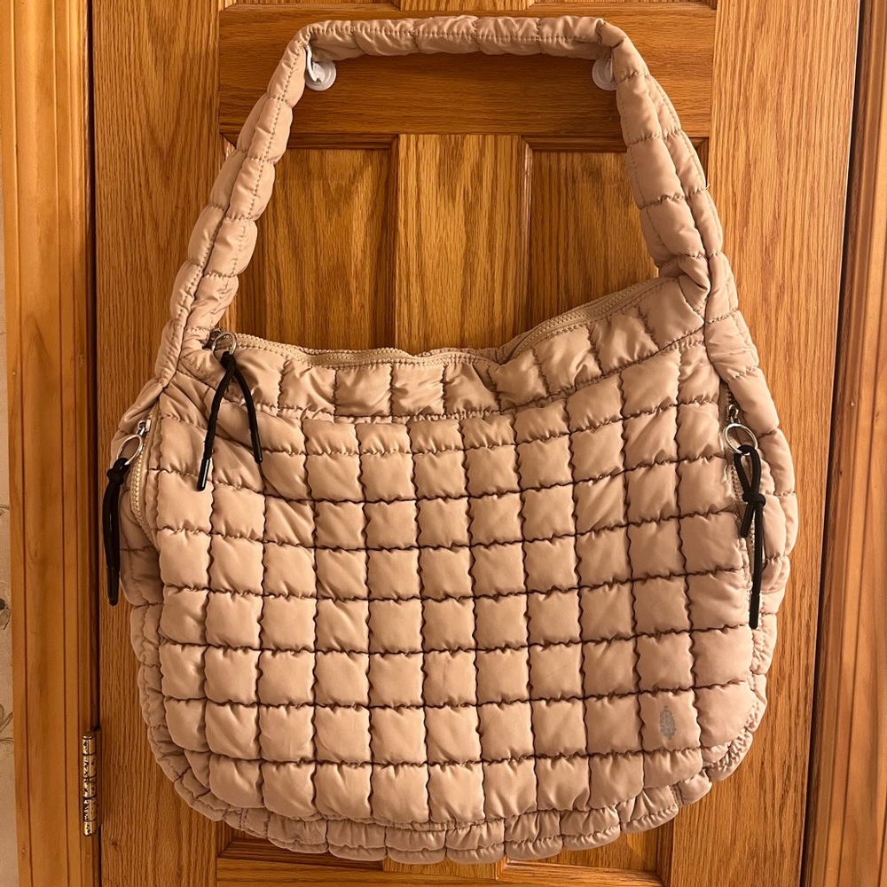 Free People OFF WHITE Quilted Carryall